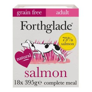 Forthglade Grain Free Natural Wet Dog Food - Salmon 18x395g Trays