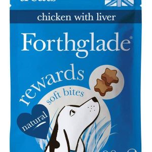Forthglade Grain Free Natural Dog Training Treats - Chicken with Liver Soft Bites 90g