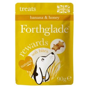 Forthglade Plant Based Natural Dog Training Treats - Honey & Banana Soft Bites 90g