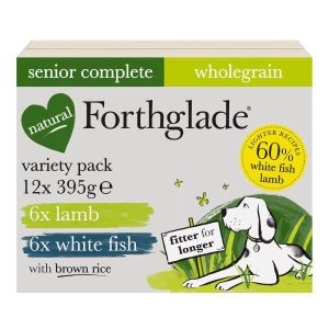 Forthglade Wholegrain Natural Wet Senior Dog Food Variety Pack - 12x395g Trays