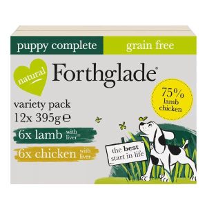 Forthglade Grain Free Natural Wet Puppy Food Variety Pack - 12x395g Trays