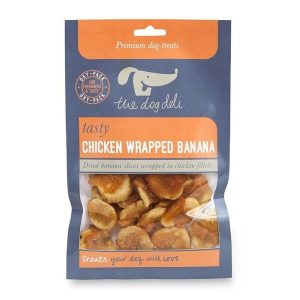 Petface The Dog Deli Chicken Wrapped Banana Dog Treats 100g