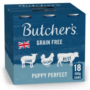 Butcher's Puppy Perfect Grain Free Recipes in Jelly - Wet Food 18x400g Cans
