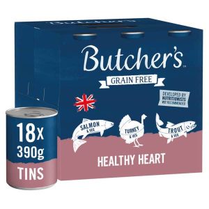 Butcher's Healthy Heart Grain Free Loaf Recipes Adult - Wet Dog Food 18x390g Cans