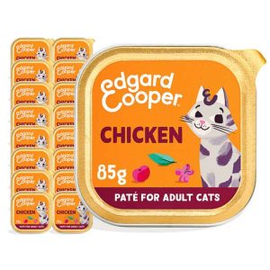 Edgard & Cooper Adult Wet Cat Food Chicken Pate 16x85g Foils