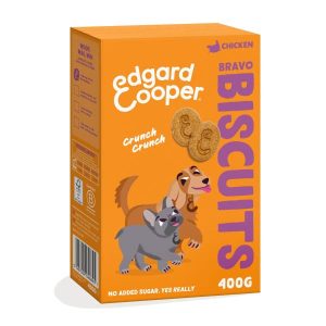 Edgard & Cooper Dog Treats Chicken Bravo Biscuits 400g