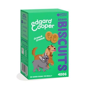 Edgard & Cooper Dog Treats Apple & Blueberry Bravo Biscuits 400g