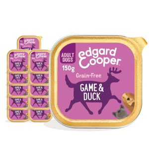 Edgard & Cooper Adult Wet Dog Food Game & Duck 11x150g Foils