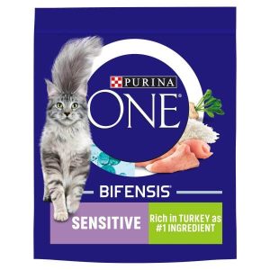 Purina One Bifensis - Sensitive Digestion Dry Cat Food with Turkey