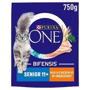Purina One Bifensis - Senior 11+ Dry Cat Food with Chicken