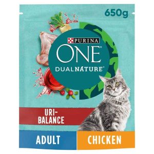 Purina One Dual Nature Uri-Balance Dry Cat Food with Chicken 650g