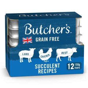 Butcher's Succulent Grain Free Loaf Recipes Adult - Wet Dog Food 12x150g Trays