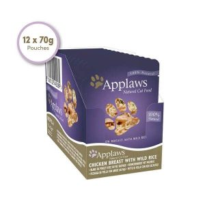 Applaws Cat Food Chicken Breast & Wild Rice (12x70g Pouches)