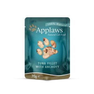 Applaws Cat Food Tuna Fillet with Whole Anchovy (12x70g Pouches)