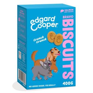 Edgard & Cooper Dog Treats Salmon & Chicken Bravo Biscuits 400g