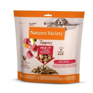 Nature's Variety Adult Dog Dry Food - Freeze Dried Beef Toppers 120g