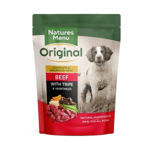 Natures Menu Wet Dog Food - Beef with Tripe 8x300g Pouches