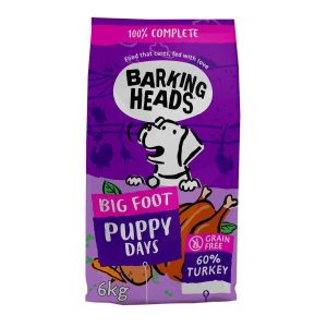 Barking Heads Big Foot Puppy Days Dry Food Turkey 6kg
