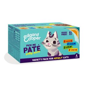 Edgard & Cooper Adult Wet Cat Food Pate Variety Pack 8x85g Foils