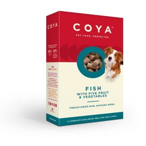 COYA Freeze Dried Raw Adult Dog Food Fish with Fruits & Vegetables