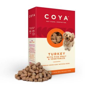 COYA Freeze Dried Raw Adult Dog Food Turkey with Fruits & Vegetables