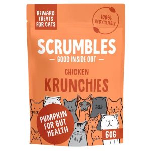 Scrumbles Chicken Krunchies Cat Treats 60g