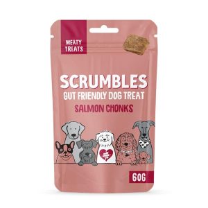 Scrumbles Salmon Chonks Meaty Dog Treats 60g