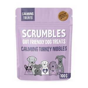 Scrumbles Nibbles Turkey Calming Dog Treats 100g