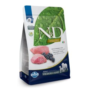 Farmina N&D Prime Med/Maxi Adult Dry Dog Food Lamb & Blueberry 2.5kg