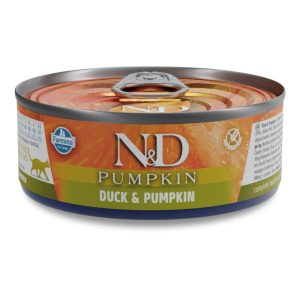 Farmina N&D Pumpkin Adult Wet Cat Food Duck & Pumpkin 30x70g Cans