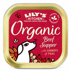 Lily's Kitchen Organic Beef Supper with Carrots & Peas for dogs 150g