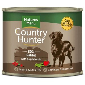 Natures Menu Country Hunter Wet Dog Food - Rabbit  6x600g Cans