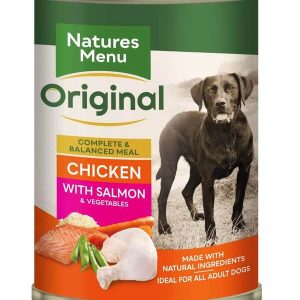 Natures Menu Wet Dog Food - Chicken with Salmon 12x400g Cans