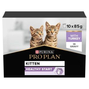 Purina Pro Plan Healthy Start Kitten - Wet Food Turkey in Gravy 10x85g Pouches