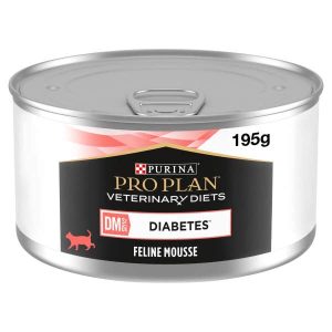 Purina Pro Plan Veterinary Diets DM Diabetes Management - Wet Cat Food 24x195g Mousse