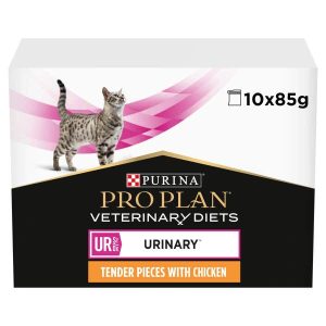 Purina Pro Plan Veterinary Diets UR Urinary - Wet Cat Food 10x85g Pouches