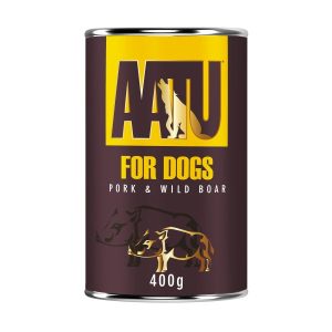 AATU Dog Adult Wet Dog Food Wild Boar & Pork 6x400g Cans