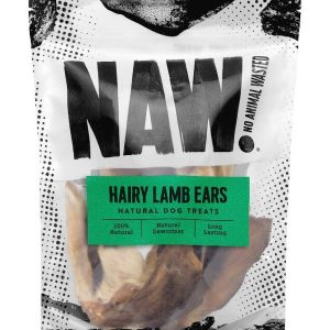 NAW Lamb Ears with Hair Dog Treats - 100g